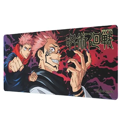 Immagine di Grupo Erik: Tappetino mouse Jujutsu Kaisen Anime XXL, base antiscivolo, 100% waterproof e con rifiniture di qualità, 80 x 35 cm, Gadget