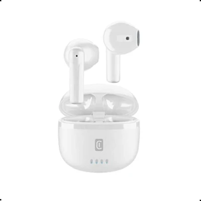 Immagine di cellularline Wizy Auricolari TWS Bluetooth 5.0 Wireless In Ear con Custodia di Ricarica Talk Time: 3.5 ore Playtime: 6 : 1.5 Portata: 10mt Bianco