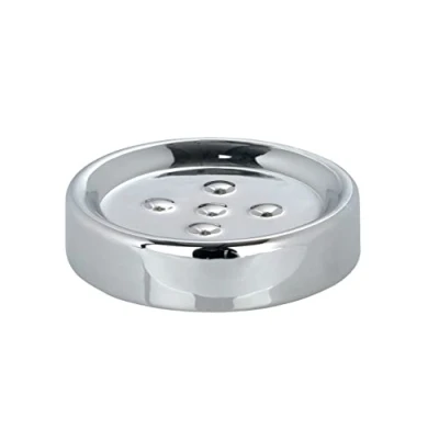 Immagine di Wenko 19894100 Portasapone Polaris, Ceramica, 11 x 2,5 cm, Cromo