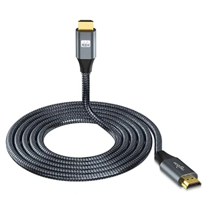 Immagine di Twozoh Cavo HDMI 4K 15M, 2.0 da 18 Gbps ad alta velocità, intrecciato compatibile con PS5, PS3, PS4, PC, proiettore, HDTV, Xbox