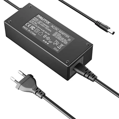 Immagine di PAUTIX Striscia LED EU Spina Alimentatore DC24V 4A per Strisce LED, Driver Adattatore di Alimentazione AC100 240, Massima 96W