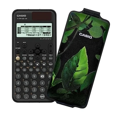 Immagine di Casio FX 991DE CW ClassWiz calcolatrice scientifica tecnica con art case &quot;leaf&quot;, menù tedesco (edizione limitata)