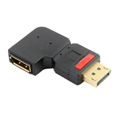 Immagine di CY Standard DP 4K Right Angled 90 Degree DisplayPort Male to Female Extension Adapter
