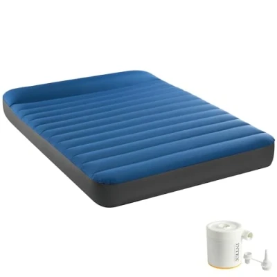 Immagine di Intex Full Dura Beam Premaire Camping Mattress w/ USB150, Inflated Size: 1.37m x 1.91m 22cm (64012)