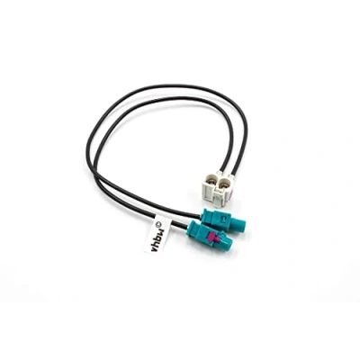 Immagine di vhbw adattatore per antenna a doppio FAKRA (B) compatibile con Audi/VW RCD 310, RCD310, RCD500 autoradio, auto Cavo adattatore, 20 cm