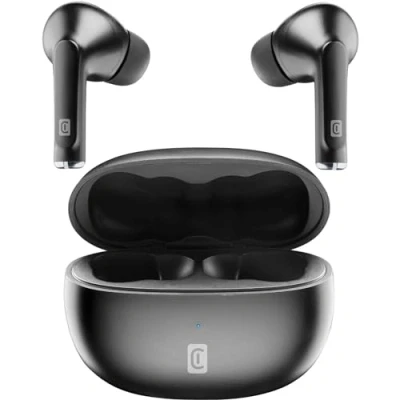 Immagine di cellularline Flick Cuffiette Auricolari Bluetooth 5.0 HiFi Stereo con Custodia di Ricarica Autonomia Totale 20 Ore 2 Portata 10 Mt Universale Nero