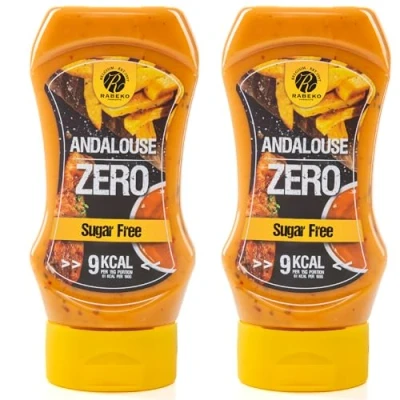 Immagine di Rabeko Zero Salsa Andalusinen Style, 2 x 350 ml Senza zucchero e con pochi grassi prodotti sani a basso contenuto di carboidrati meno calorie per insalate patatine,