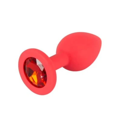 Immagine di Plug Anale con Gioiello Rosso Small ColorfulJOY