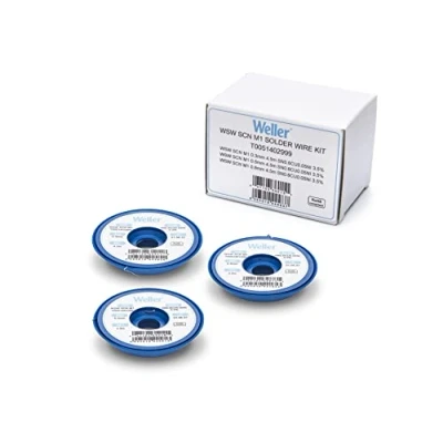 Immagine di Weller WSW SCN M1 (T0051402999) Kit Ø 0.3/0.5/0.8mm, 21g, Lega Sn99.3Cu0.6Ni0.05, Contenuto di Fondente 3,5%, Argento