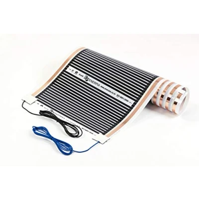 Immagine di Pellicola Riscaldante Infrarossi 150 220W/m², 230V con Cavi Già Collegati (Larghezza 50, 80, 100cm; Lunghezza 1 6m) per Riscaldamento Elettrico a Pavimento