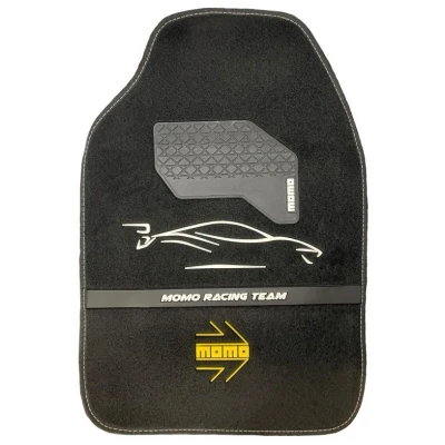 Immagine di Momo CM4A7BW Set tappetino Tessile 4 nero Adattabilità universale
