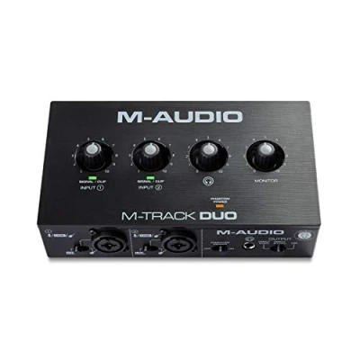 Immagine di M audio Track Duo — Interfaccia Scheda Esterna USB per registrazione, streaming, podcasting con ingressi XLR, Line e DI software