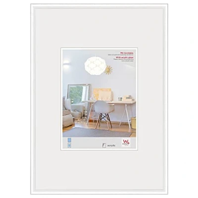 Immagine di walther design New Lifestyle KVX050W Cornice in materiale plastico, vetro sintetico, 40 x 50 cm, bianco