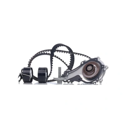 Immagine di metelligroup 30 0859 1 Kit distribuzione con pompa acqua, composto da galoppino, Cinghia di e tenditore, Pezzo Ricambio per Auto, automobile