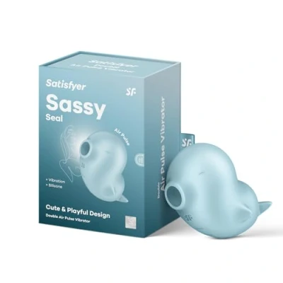 Immagine di Satisfyer Sassy Seal 11 cm Stimolazione clitoridea Onde di pressione a intensità 12 programmi vibrazione Ricaricabile Impermeabile (IPX7)
