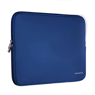 Immagine di König Design Borsa per computer portatile da 17 pollici, resistente agli urti, portatile, colore blu scuro