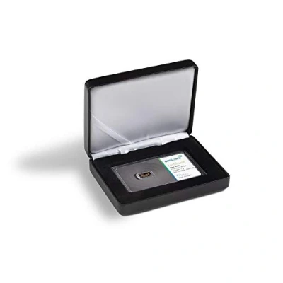 Immagine di Leuchtturm Nobile Etui for 1 Embossed Gold Bar in Blister Packaging, Horizontal Format, Black