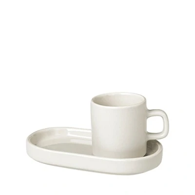 Immagine di Blomus Cups with Saucer Pilare Moonbeam 100 ml 2 Pieces