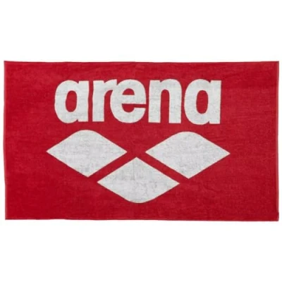 Immagine di Unbekannt Arena Pool Soft Telo per piscina in cotone, unisex, adulti, 150 x 90 cm, colore rosso e bianco