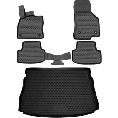 Immagine di Element Set di tappetini in gomma 3D e per bagagliaio, adatti Renault Captur II dal 2019 100% su misura auto, auto