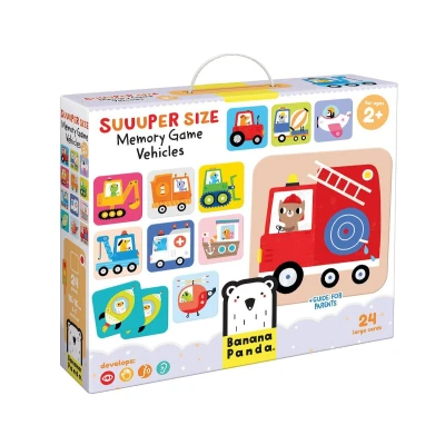 Immagine di Banana Panda Super Size Memo Game Veicoli 2+