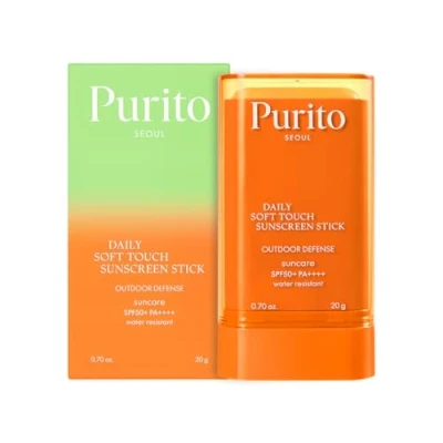 Immagine di PURITO Seoul Daily Soft Touch Sunscreen Stick SPF50+ PA++++ 5 in 1 Protezione UVA e UVB Non unge Leggero Tascabile Portatile Coreano Skincare Ipoallergenico 20g, 7 oz