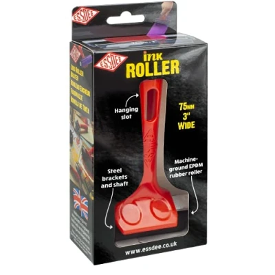 Immagine di ESSDEE R3B Rullo di Inchiostro/Brayer, Rosso, 75mm