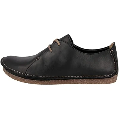 Immagine di Clarks Janey Mae Scarpe Stringate Derby da Bambine e ragazze, Nero (Black Leather), 35.5 EU