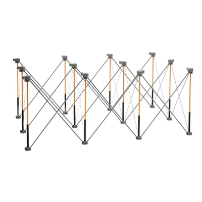Immagine di BORA Centipede CK12S Supporto da lavoro portatile, 1,2 x 1,8 0,75 m, altezza 76,2 cm, include 4 coppe a X, morsetti, borsa per il trasporto, capacità 2041 kg