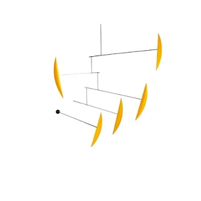 Immagine di Flensted Mobile Tango Giallo, decorazione da appendere fatta a mano in Danimarca