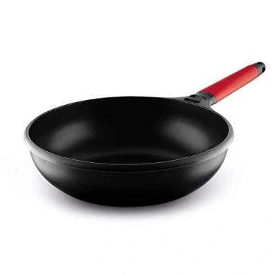 Immagine di Fundix Wok Induction con Mango DESMONTABLE Rojo 28 CM