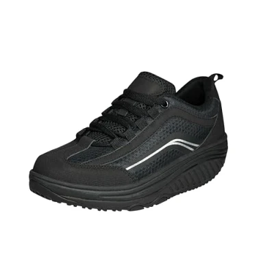 Immagine di Aerosoft Sneaker Walker Donna Uoma Memory Foam Plantare Estraibile (Nero, 38)