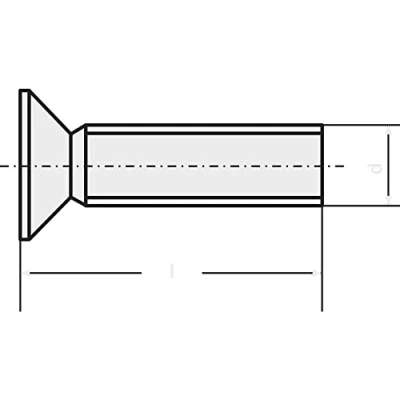 Immagine di TOOLCRAFT M2*6 D965 4.8 A2K 194772 100 STCK./PACK Viti svasate M2 6 mm Taglio DIN 965 Acciaio zincato pz.