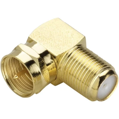 Immagine di Renkforce RF 4196994 Connettore angolare F. placcato oro Connessioni: Spine a F, Prese F 1 pz.