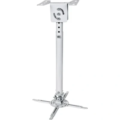 Immagine di Manhattan 424851 Supporto a soffitto per proiettore Inclinabile, Ruotabile Distanza dal soffitto/terra (max.): 77 cm Argento
