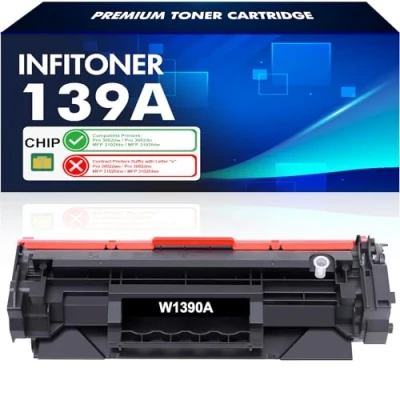 Immagine di Con Chip 139A (W1390A) 139X Cartuccia Toner Compatibile per HP W1390A W1390X LaserJet Pro 3002dw 3002dn 3002 MFP 3102fdn 3102fdw 3102 ( Nero, 1 Pack )