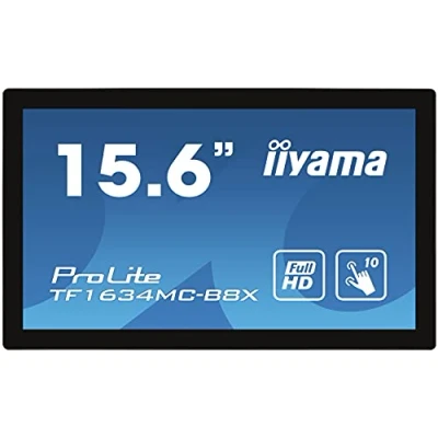 Immagine di Iiyama ProLite TF1634MC B8X Monitor LED ERP F (A G) 39.6 cm (15.6 pollici) 1920 x 1080 Pixel 16:9 25 ms DisplayPort, VGA, HDMI ™, USB IPS