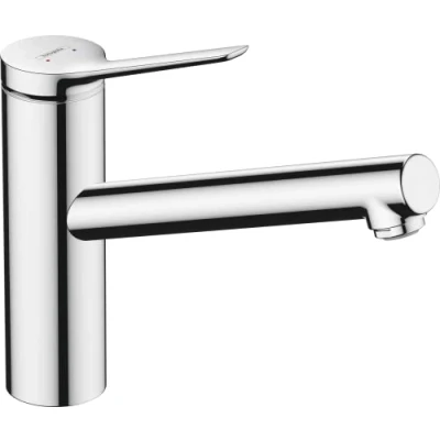 Immagine di hansgrohe Zesis M33 Miscelatore monocomando cucina 150, CoolStart/EcoSmart, 1 tipo di getto, Cromo, 74813000