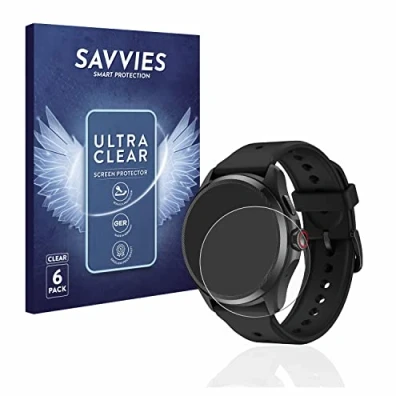 Immagine di savvies (6 Pezzi Pellicola Protettiva per Mobvoi TicWatch Pro 5 Protezione Schermo Trasparente