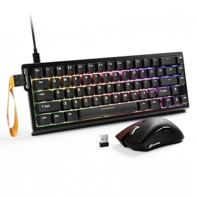 Immagine di ATTACK SHARK Set tastiera e mouse, nero