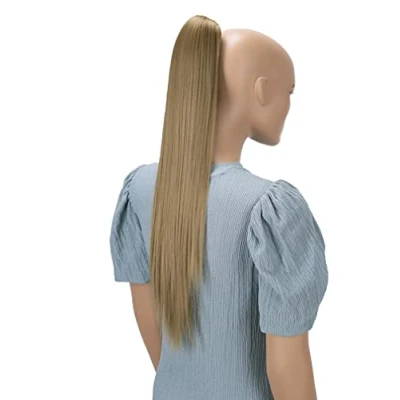 Immagine di CAISHA 60cm Coda Capelli Stella Con Pinza Lungo Extensions Finta Per Donna Liscio Biondo Sabbia H612