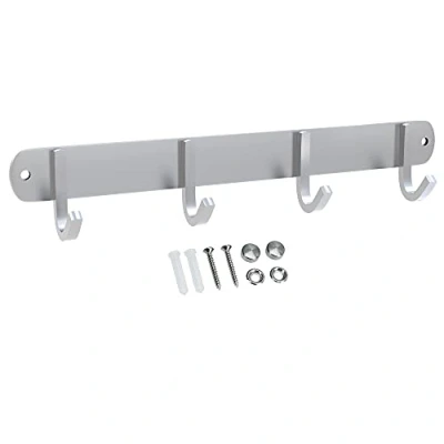 Immagine di INTIRILIFE Appendiabiti in Acciaio Inox Modell D 4 Gancio da Parete attaccapanni Muro 5 Diversi Modelli