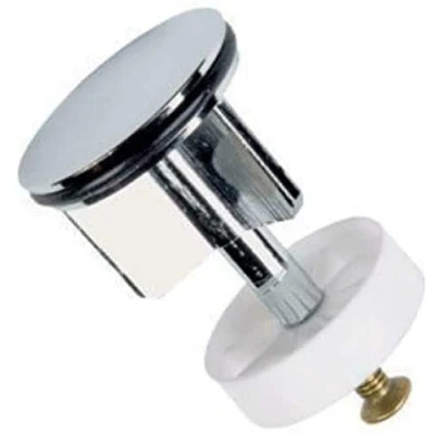 Immagine di E2trade Tappo di ricambio per lavabo da bagno, 40 mm, in ottone resistente, cromato