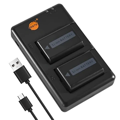 Immagine di DSTE 2PCS NP FW50 (1950mAh/7.4V) Batteria Caricatore Compatibile per Sony A6000,A6300,A6400,A6500,a6100,NEX 3/5/7 Series