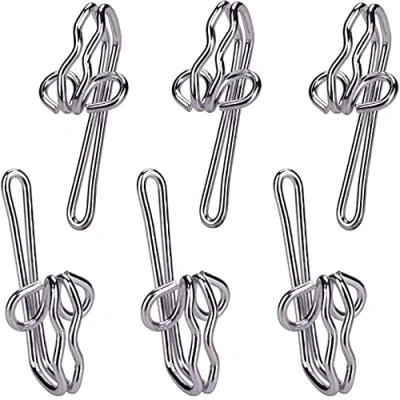 Immagine di H&amp;S Ganci per Tende Resistenti Senza Bucare 100 Pezzi Anelli Tenda Set di in Metallo Forare da Bagno e Camera Perfette con
