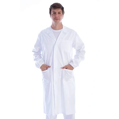 Immagine di GIMA 21422 Camicia in Cotone e Poliestere, con Bottoni para Donna, S, Bianco