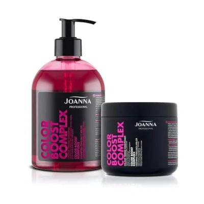 Immagine di JOANNA Professional Color Boost Complesso Shampoo e balsamo per capelli donne Miglioramento del Colore Neutralizzazione delle tonalità di giallo indesiderate Grigio rosa &amp;