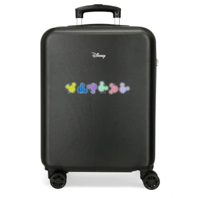 Immagine di Disney Valigia per bambini rigida Chiusura a combinazione Laterale 4 ruote Bagagli Mano è realizzato in ABS, un materiale rigido e leggero., Teste, cabina