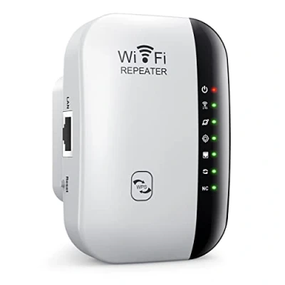 Immagine di WiFi Extender, HYCLAM 300Mbps Range Extender Support AP/Repeater Mode and WPS Function, Repeater with Ethernet Port, Quick Setup, Home Wireless Signal Booster