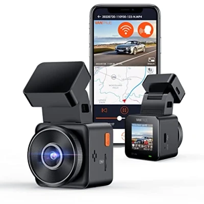Immagine di VANTRUE E1 Lite 1080P Mini WiFi GPS Dash Cam, Controllo APP e Comando Vocale Inglese, Anteriore con HDR, 1,54 pollici